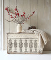 Holiday chest decorated with stamped nutcracker designs from the IOD Sugar Plum Stamp.