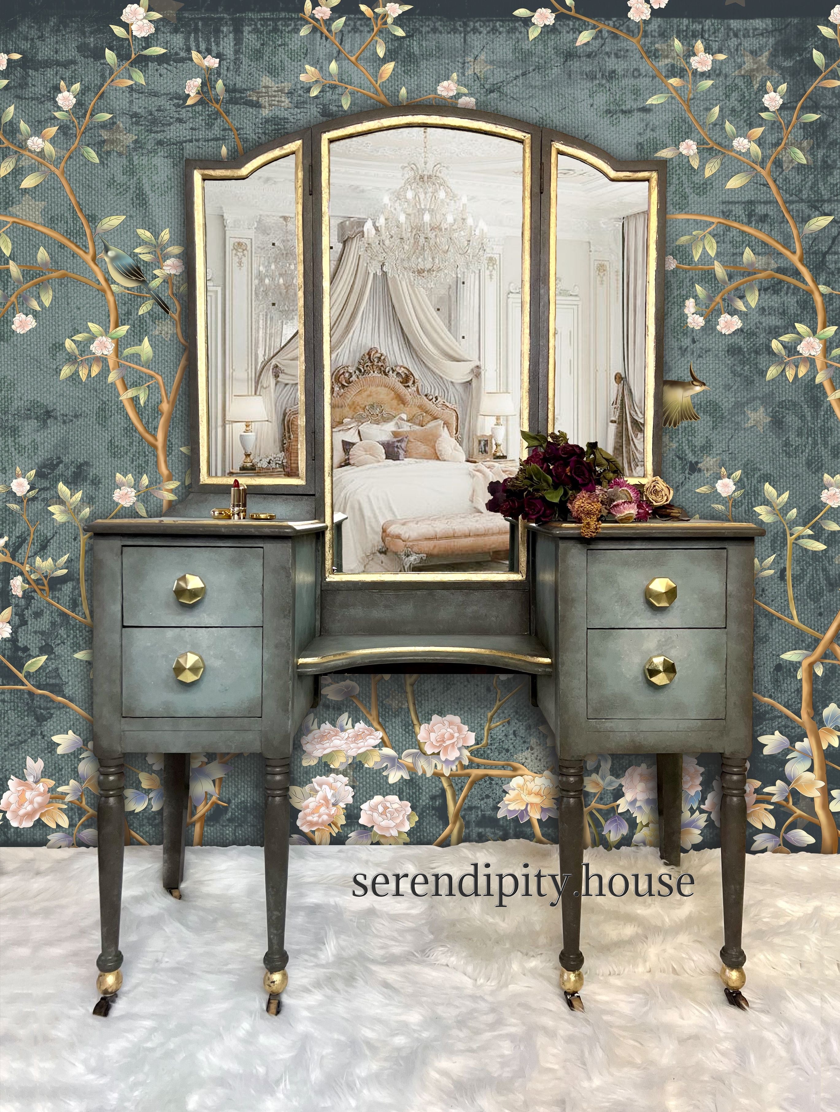 Moody Blues Vintage Vanity Serendipity House LLC Moody Blues Vintage Vanity Serendipity House LLC