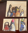Wood blanks and decoupage birds included in Kit